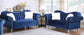 Saphire Blue Tufted Sofa and Loveseat *1799.00 90 Day Same as Cash