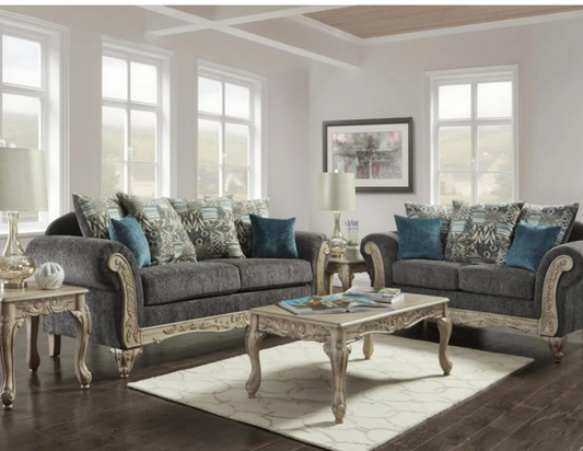 Carson Gray 7200 Sofa and Loveseat $1354.00 *90 Day Same as Cash*