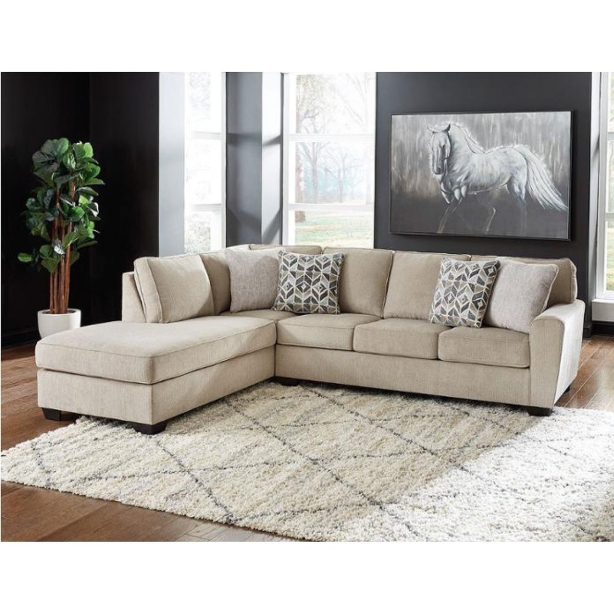 Ashley Decelle 2 Piece Sectional with Chaise 8030516/67 $1193.00 90 Days Same as Cash*